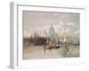 St. Pauls from the River, 1863-David Roberts-Framed Giclee Print