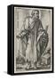 St. Peter, 1541-46 (Engraving)-Hans Sebald Beham-Framed Stretched Canvas