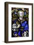 St. Peter, 19th century stained glass in St. John's Anglican church, Sydney-Godong-Framed Photographic Print