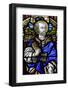 St. Peter, 19th century stained glass in St. John's Anglican church, Sydney-Godong-Framed Photographic Print