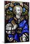 St. Peter, 19th century stained glass in St. John's Anglican church, Sydney-Godong-Mounted Photographic Print