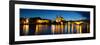 St. Peter and Paul Church with Bridge Lit Up at Dusk, River Shannon, Athlone, Republic of Ireland-null-Framed Photographic Print