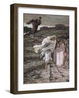 St. Peter and St. John Run to the Tomb, Illustration for 'The Life of Christ', C.1886-94-James Tissot-Framed Giclee Print