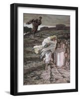 St. Peter and St. John Run to the Tomb, Illustration for 'The Life of Christ', C.1886-94-James Tissot-Framed Giclee Print