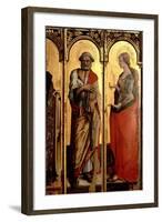 St. Peter and St. Mary Magdalene, Detail from the Santa Lucia Triptych-Carlo Crivelli-Framed Giclee Print