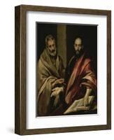 St. Peter and St. Paul, between 1587 and 1592-El Greco-Framed Giclee Print