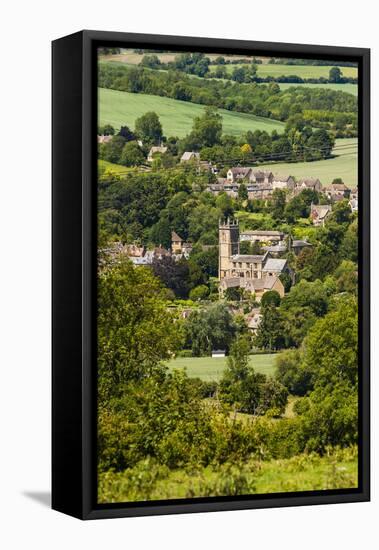 St. Peter and St. Paul Church in Blockley, a Traditional Village in the Cotswolds, Gloucestershire-Matthew Williams-Ellis-Framed Stretched Canvas