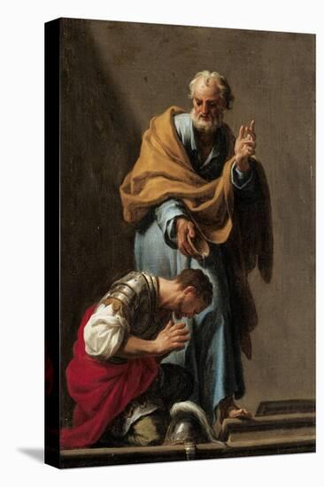 St. Peter Baptising the Centurion Cornelius-Francesco Trevisani-Stretched Canvas