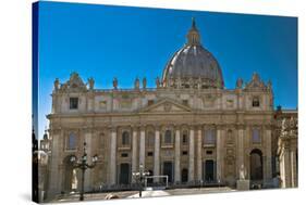 St. Peter Basilica in Vatican City in Rome, Italy-David Ionut-Stretched Canvas