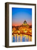 St. Peter Cathedral Rome Italy-null-Framed Art Print