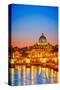 St. Peter Cathedral Rome Italy-null-Stretched Canvas