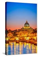 St. Peter Cathedral Rome Italy-null-Stretched Canvas