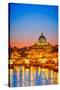 St. Peter Cathedral Rome Italy-null-Stretched Canvas