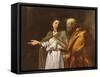 St. Peter Delivered by an Angel (Oil on Canvas)-Filippo Vitale-Framed Stretched Canvas