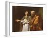 St. Peter Delivered by an Angel (Oil on Canvas)-Filippo Vitale-Framed Giclee Print