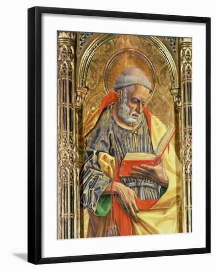 St. Peter, Detail from the Sant'Emidio Polyptych, 1473-Carlo Crivelli-Framed Giclee Print