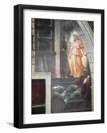 St Peter Escapes with the Angel, from 'The Liberation of Saint Peter' in the Stanza D'Eliodoro-Raphael-Framed Giclee Print