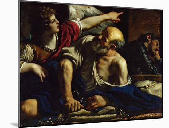 St. Peter Freed by an Angel-Guercino-Mounted Giclee Print