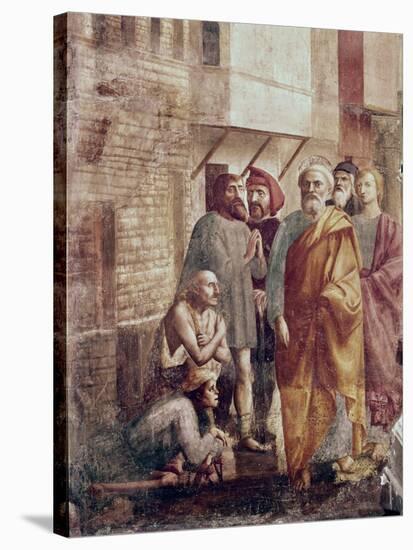 St. Peter Healing the Sick with His Shadow-Masaccio-Stretched Canvas