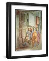 St. Peter Healing with His Shadow, circa 1427-Tommaso Masaccio-Framed Giclee Print