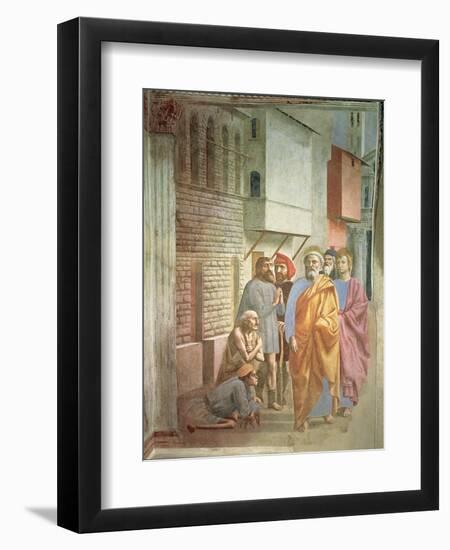 St. Peter Healing with His Shadow, circa 1427-Tommaso Masaccio-Framed Giclee Print