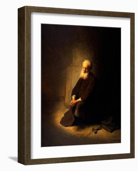 St. Peter in Prison, 1631-Rembrandt van Rijn-Framed Giclee Print