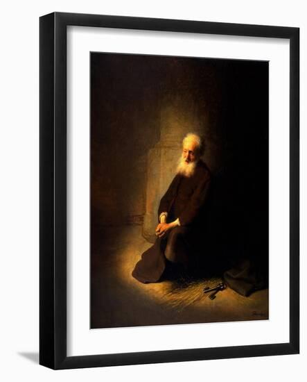 St. Peter in Prison, 1631-Rembrandt van Rijn-Framed Giclee Print