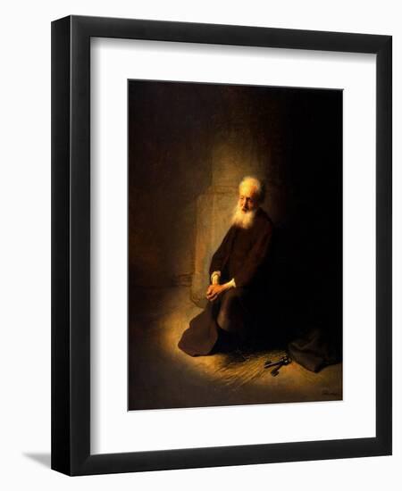 St. Peter in Prison, 1631-Rembrandt van Rijn-Framed Giclee Print