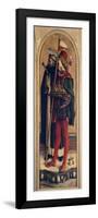 St Peter Martyr and St Venancio, Detail from Camerino Polyptych-Carlo Crivelli-Framed Giclee Print