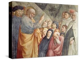 St. Peter Preaching in Jerusalem circa 1427-Tommaso Masolino Da Panicale-Stretched Canvas