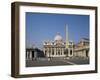 St. Peter's and St. Peter's Square, Vatican, Rome, Lazio, Italy-Philip Craven-Framed Photographic Print