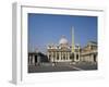 St. Peter's and St. Peter's Square, Vatican, Rome, Lazio, Italy-Philip Craven-Framed Photographic Print