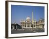 St. Peter's and St. Peter's Square, Vatican, Rome, Lazio, Italy-Philip Craven-Framed Photographic Print