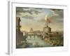 St. Peter's and the Castel Sant Angelo, Rome-null-Framed Giclee Print