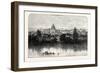 St. Peter's and the Vatican from the Tiber Banks Rome-null-Framed Giclee Print