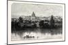 St. Peter's and the Vatican from the Tiber Banks Rome-null-Mounted Giclee Print