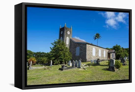 St. Peter's Anglican church, Montserrat, British Overseas Territory, West Indies, Caribbean, Centra-Michael Runkel-Framed Stretched Canvas