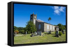 St. Peter's Anglican church, Montserrat, British Overseas Territory, West Indies, Caribbean, Centra-Michael Runkel-Framed Stretched Canvas