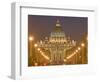 St. Peter's Basilica and Conciliazione Street, Rome, Lazio, Italy, Europe-Marco Cristofori-Framed Photographic Print