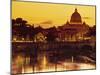 St Peter's Basilica and Ponte Saint Angelo, Rome, Italy-Doug Pearson-Mounted Premium Photographic Print