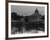 St Peter's Basilica and Ponte Saint Angelo, Rome, Italy-Doug Pearson-Framed Photographic Print