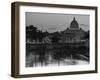 St Peter's Basilica and Ponte Saint Angelo, Rome, Italy-Doug Pearson-Framed Photographic Print