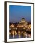 St Peter's Basilica and Ponte Sant'Angelo, Rome, Italy-Michele Falzone-Framed Photographic Print