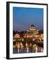 St Peter's Basilica and Ponte Sant'Angelo, Rome, Italy-Michele Falzone-Framed Photographic Print