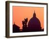 St. Peter's Basilica and Statues on Ponte St. Angelo, Vatican, Rome, Italy-David Barnes-Framed Photographic Print