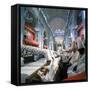 St. Peter's Basilica During the 2nd Vatican Ecumenical Council of the Roman Catholic Church-Hank Walker-Framed Stretched Canvas