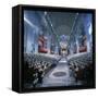 St. Peter's Basilica During the 2nd Vatican Ecumenical Council of the Roman Catholic Church-Hank Walker-Framed Stretched Canvas