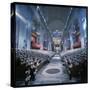 St. Peter's Basilica During the 2nd Vatican Ecumenical Council of the Roman Catholic Church-Hank Walker-Stretched Canvas