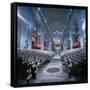 St. Peter's Basilica During the 2nd Vatican Ecumenical Council of the Roman Catholic Church-Hank Walker-Framed Stretched Canvas