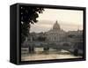 St. Peter's Basilica from Across the Tiber River, Rome, Lazio, Italy, Europe-James Gritz-Framed Stretched Canvas